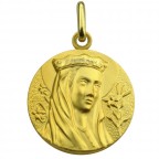 medaille vierge couronne