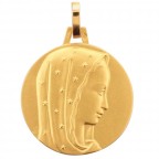 medaille Vierge au voile en or