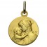 Medaille Vierge à l'enfant or 18 carats